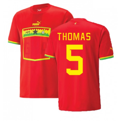 Ghana Thomas Partey #5 Replica Away Stadium Shirt World Cup 2022 Short Sleeve